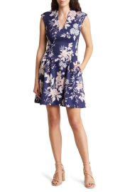 Vince Camuto Fit Flare Scuba Dress at Nordstrom Rack