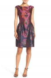 Vince Camuto Jacquard Fit   Flare Dress  Regular   Petite at Nordstrom