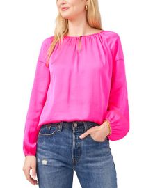 Vince Camuto Keyhole Peasant Top  Reviews - Tops - Women - Macys at Macys