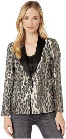 Vince Camuto Leopard Jacquard Blazer at Amazon