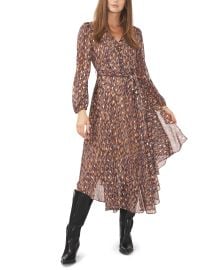 Vince Camuto Long Sleeve V Neck Maxi Dress at Vince Camuto