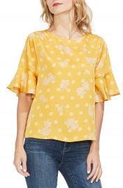 Vince Camuto Paisley Elbow Sleeve Top   Nordstrom at Nordstrom