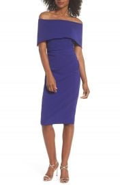 Vince Camuto Popover Midi Dress   Nordstrom at Nordstrom