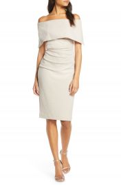 Vince Camuto Popover Off the Shoulder Cocktail Dress  Regular  amp  Petite    Nordstrom at Nordstrom