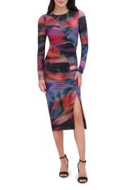 Vince Camuto Ruched Long Sleeve Body Con Dress at Nordstrom Rack