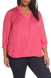 Vince Camuto Rumple Fabric Blouse  Plus Size    Nordstrom at Nordstrom