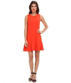 Vince Camuto SL Dress w Chiffon Yoke Poppy at 6pm