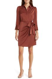 Vince Camuto Satin Shirtdress at Nordstrom