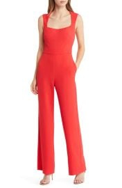 Vince Camuto Signature Stretch Crepe Jumpsuit at Nordstrom