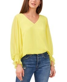 Vince Camuto Smocked-Cuff Top  Reviews - Tops - Women - Macys at Macys