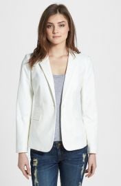 Vince Camuto Stretch Cotton One-Button Blazer  Regular   Petite at Nordstrom