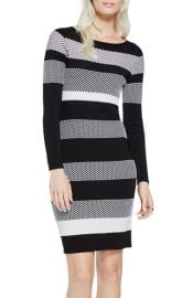 Vince Camuto Stripe Jacquard Sweater Dress at Nordstrom