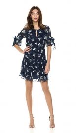 Vince Camuto Womens Shirred Fit and Flare Dress at Amazon