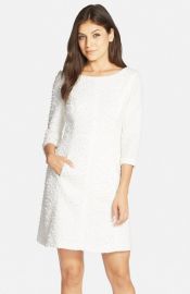 Vince CamutoBouclKnit A-Line Dress at Nordstrom