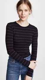 Vince Chalk Stripe Crew Tee at Shopbop