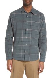 Vince Classic Fit Plaid Corduroy Button-Up Shirt at Nordstrom