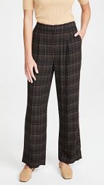 Vince Classic Plaid Trousers at Shopbop