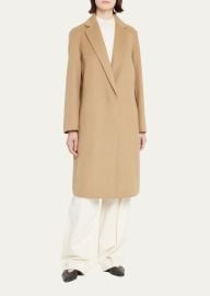 Vince Classic Straight Wool-Blend Coat - at Bergdorf Goodman