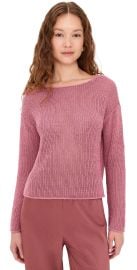 Vince Coated Cotton Pullover Peony Wood L at Shopbop