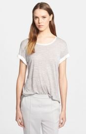 Vince Colorblock Roll Sleeve Tee at Nordstrom