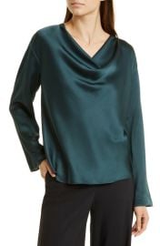 Vince Cowl Neck Silk Blouse at Nordstrom