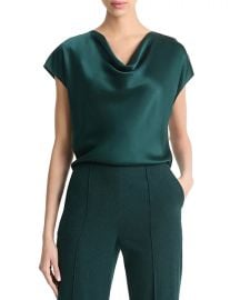 Vince Cowl Neck Silk Blouse at Bloomingdales