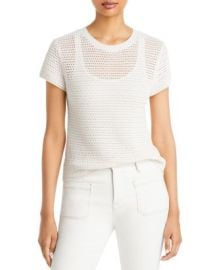 Vince Crochet Short Sleeve Top   Bloomingdales at Bloomingdales