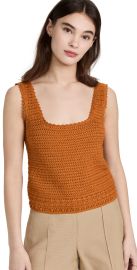 Vince Crochet Square Tank at Shopbop