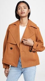 Vince Cropped Belted Jacket at Shopbop