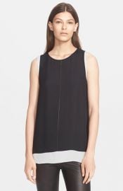 Vince Cross Stitch Double Layer Tank at Nordstrom