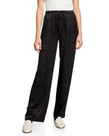 Vince Dot-Print Silk Pajama Pants at Neiman Marcus