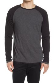 Vince Double Layer Baseball Crewneck Shirt at Nordstrom