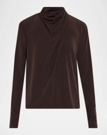 Vince Draped Cowl Blouse at Neiman Marcus