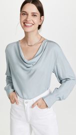 Vince Draped Cowl Neck Pullover at Shopbop