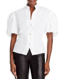 Vince Draped Puff Sleeve Blouse   Bloomingdales at Bloomingdales