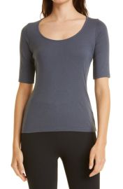 Vince Elbow Sleeve Scoop Neck T-Shirt at Nordstrom