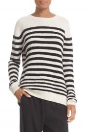 Vince Engineered Stripe Wool Blend Pullover at Nordstrom