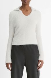 Vince Eyelash Polo Sweater at Nordstrom