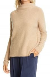 Vince Funnel Neck Boiled Cashmere Sweater   Nordstrom at Nordstrom