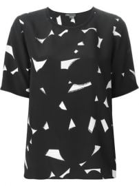 Vince Geometric Print Top - Torregrossa at Farfetch