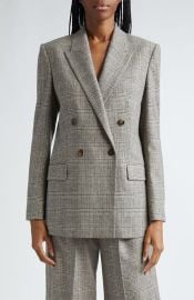 Vince Glen Plaid Double Breasted Blazer in Heritage Grey at Nordstrom Rack at Nordstrom Rack