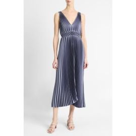 Vince Hand Smocked Pleated Sleeveless Midi Dress in Mauve Thistle at Nordstrom Rack at Nordstrom Rack