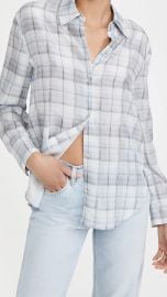 Vince Hazy Plaid Convertible Button Down at Shopbop