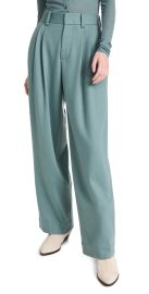 Vince High Waisted Cozy Wool Pleat Front Trousers at Shopbop