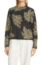 Vince Leaf Jacquard Sweater at Nordstrom Rack