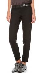 Vince Leather Waist Strapping Trousers at Shopbop