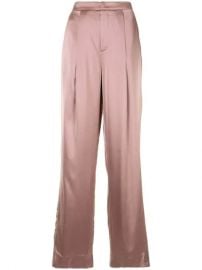 Vince Liquid Shine straight-leg Trousers - Farfetch at Farfetch