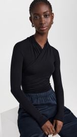 Vince Long Sleeve Knit Wrap Top at Shopbop