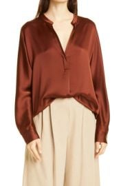 Vince Long Sleeve Silk Blouse at Nordstrom