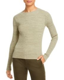 Vince Marled Ribbed Cotton Crewneck Top   Bloomingdales at Bloomingdales